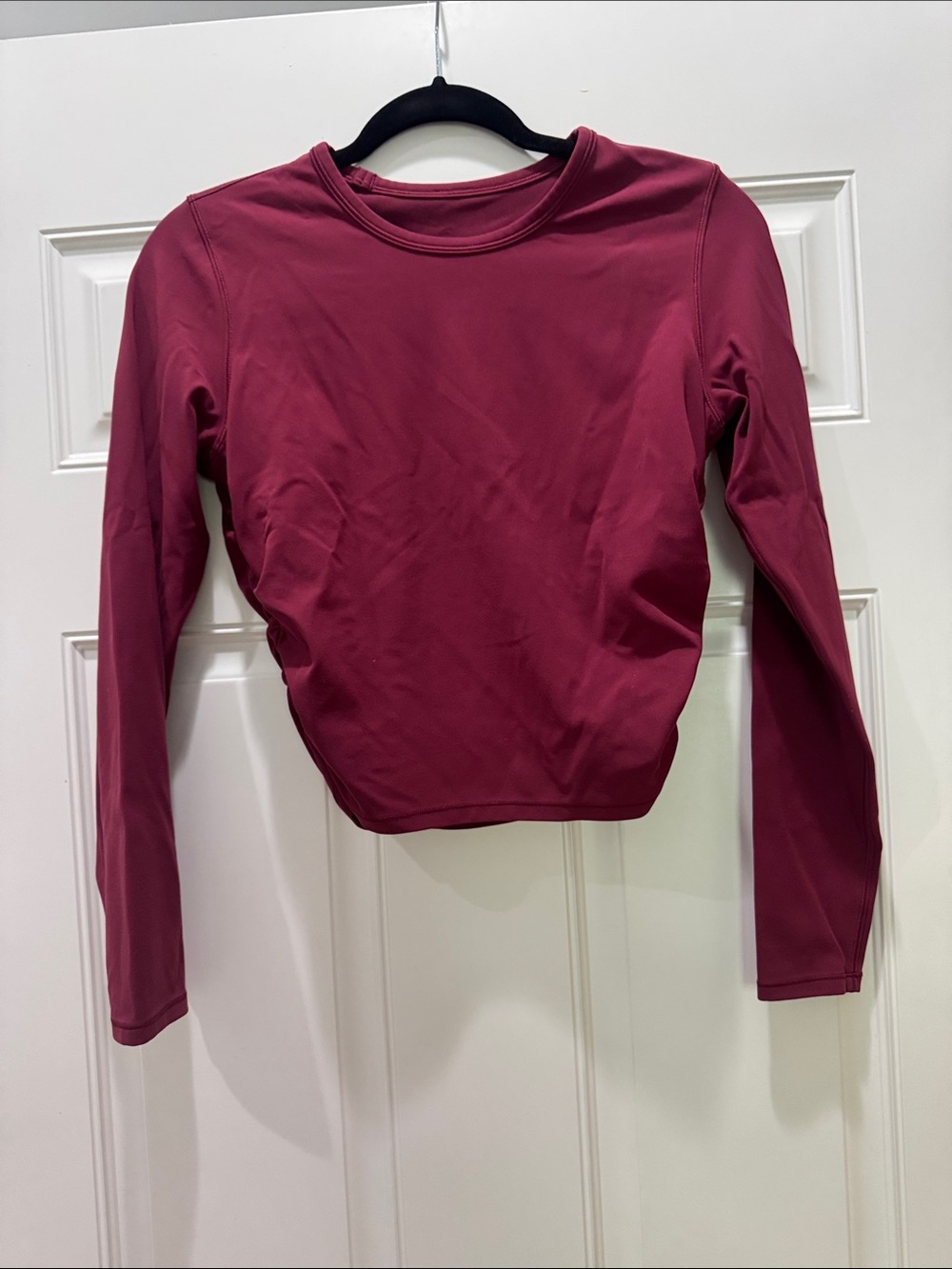 Women's Long Sleeve Crewneck Top - Berry